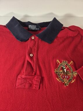 Vintage 90s Polo Ralph Lauren Crest Polo Shirt 3XL